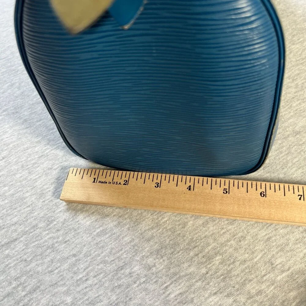 Vintage Louis Vuitton Toledo Blue Epi Leather Speedy 25 Handbag France Auth - Picture 11 of 16
